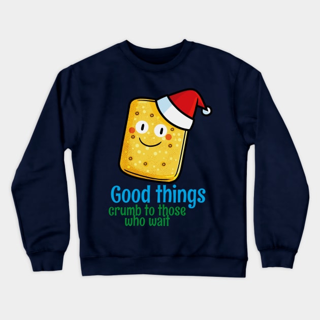 Cute christmas biscuit Crewneck Sweatshirt by Jocularity Art